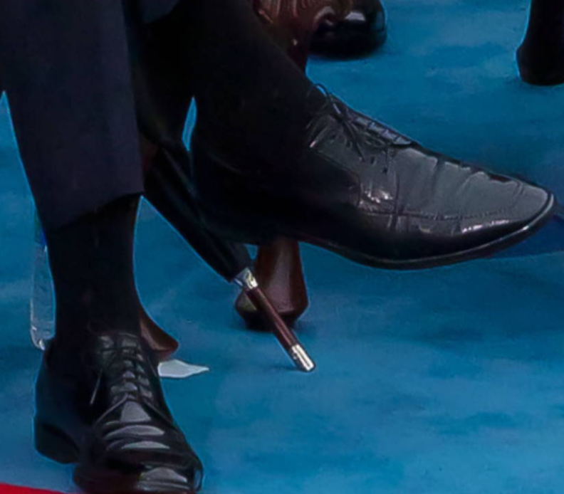 Foto van de schoenen van Obama